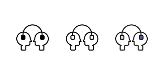 Coaching icon design with white background stock illustration