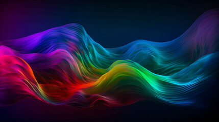 Artistic liquid wave colorful gradient effect design background template for banner, cover and landing page.