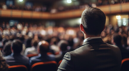 Fototapeta premium Business and entrepreneurship symposium Speaker
