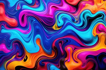 Obraz premium Liquid pattern colorful background.