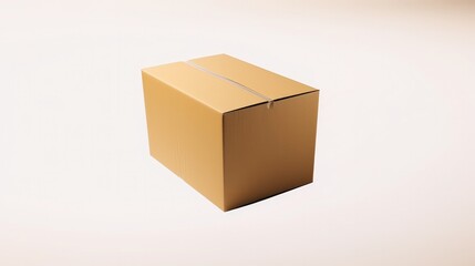Fototapeta premium Box package delivery cardboard carton packaging shipping isolated on white background.