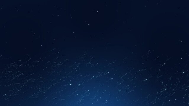 4K Big data and cybersecurity 3D. Neural network and cloud technologies. Global database and artificial intelligence. Digital matrix particles grid virtual reality abstract cyber space. weave lines