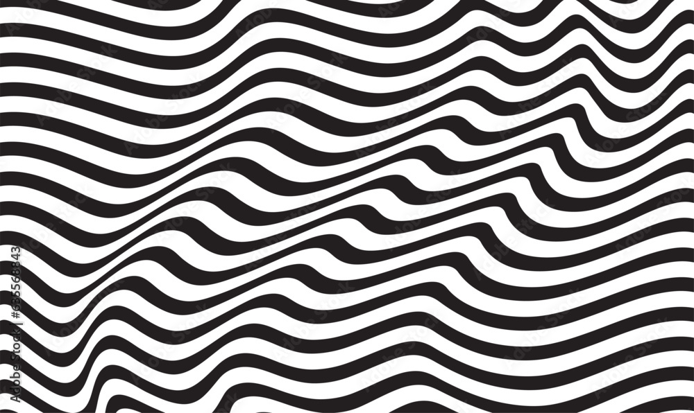 Poster background with wavy lines. twisted duo tone backgrounds. abstract pattern from lines, halftone effe