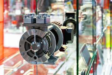 cross section detail feature component inside of regenerative turbine pump for water or fluid...