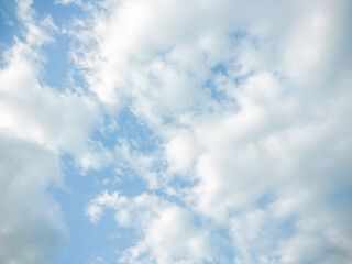Sky and fluffy cloud scenery in the morning is incredibly calming to start the day,sky and fluffy white cloud made me feel relaxed,sky and fluffy cloud scenery take a majestic and breathtaking beauty