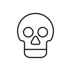 skull icon - human head skeleton icon