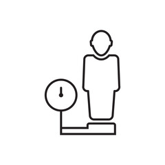 Body weight scale icon