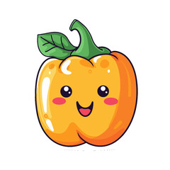 Bell Pepper watercolor vector illustration, Vegetable isolated on transparent background