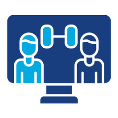 Online Group Exercise Icon