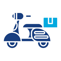 Delivery On Bike Icon