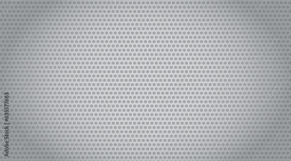 Poster modern polka dot texture. abstract white metallic pattern. futuristic technology background. vector 