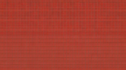 Fototapeta premium Seamless Red Mosaic Wall: A Textured Background of Endless Elegance