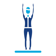 Stretching Arms Icon