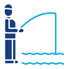 Shore Fishing Icon