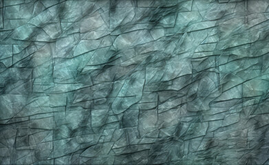 Abstract background with crumpled and wrinkled glass texture.