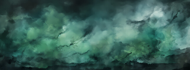 Obraz na płótnie Canvas Dynamic Shaped Canvas: Chiaroscuro Green Background