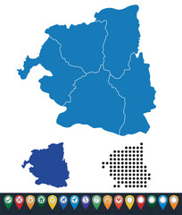 Set maps of Sud-Vest province