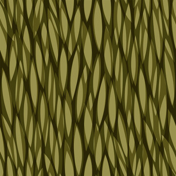 Floral seamless vector pattern. Leafs subtle background. African animal print, safari ornament