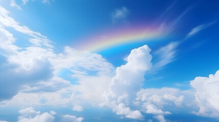 青空と虹