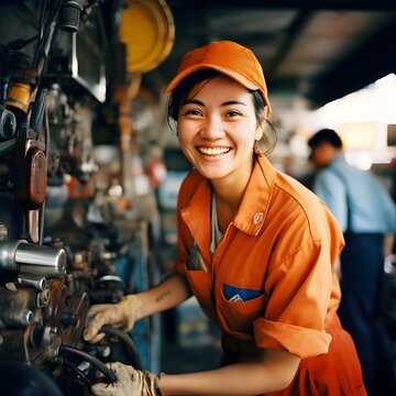 Expert Craftsmanship: Smiling Mechanic's Dedication To Automotive Excellence