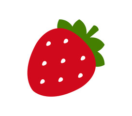Strawberry icon. Vector cute strawberry illustration.