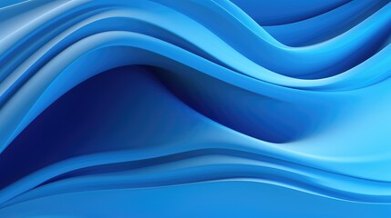 Fototapeta premium Abstract Volumetric Blue Background