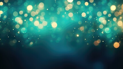 Teal Bokeh Background