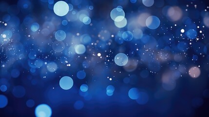 Navy blue Bokeh Background