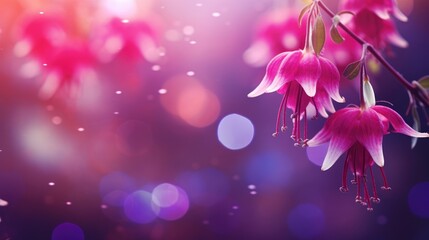 Fuchsia Bokeh Background