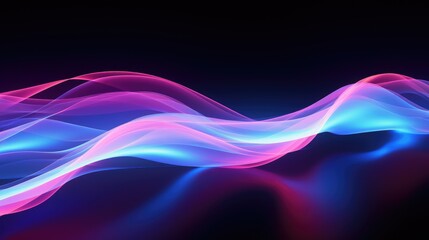 Stream of Glowing Lines Background