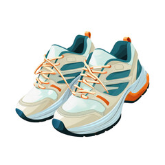 transparent background with only men s sports shoes
