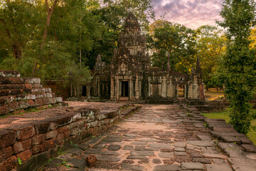 Ancient Architecture in Angkor , Siem reap,Cambodia, was inscribed on the UNESCO World Heritage...