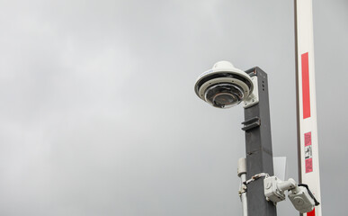 security cameras in public spaces symbolize modern surveillance, safety, and loss of privacy