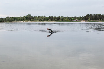 Schwimmer im Bernsteinsee, Brandenburg