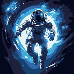 Astronaut In Space Unique Art © FineArtDesign