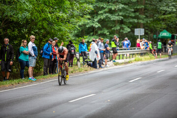 Triathlet bei einem Triathlon