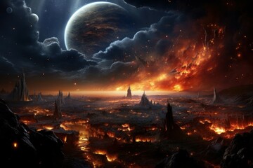 Apocalypse space cosmic. Generate Ai