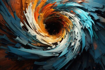 Abstract chaotic vortex