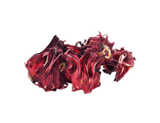 dried hibiscus sabdariffa or roselle fruits transparent png © nipaporn