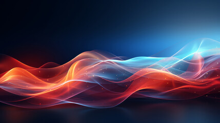 Obraz premium Abstract wave pattern with a bright blue background