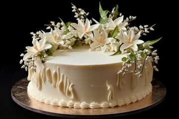 Delicious Asphodel cake ivory. Generate Ai