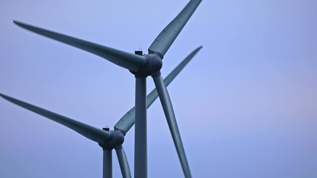 wind turbine against the sky