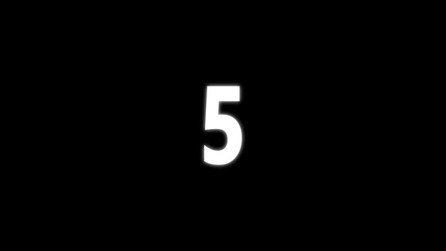 abstract countdown timer clock animation 4k
