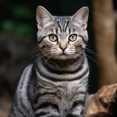 Naklejka na ściany i meble American Shorthair cat