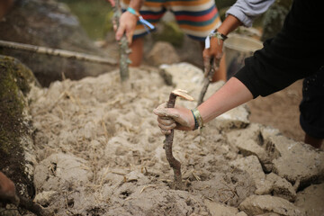 Pisando na terra, moldamos sonhos com as próprias mãos e com os próprios pés.