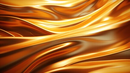 Golden metallic liquid, vivid texture, hyper-realistic. 