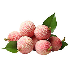 Recently harvested lychees