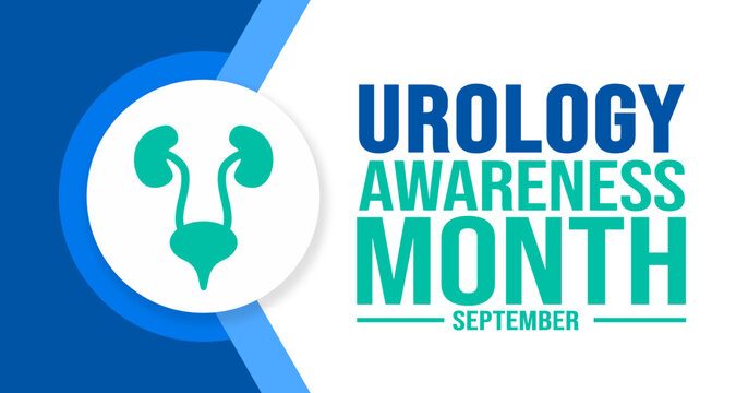 September is Urology Awareness Month background template. Holiday concept. background, banner, placard, card, and poster design template with text inscription and standard color. vector illustration.