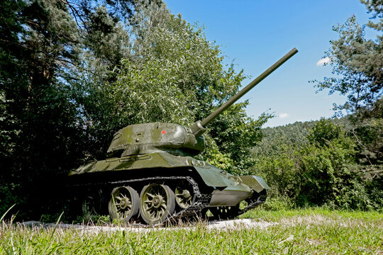 Battle tank T-34 from the time of the World War II