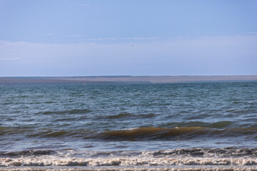Blue ocean at Penísula de Valdés, Patagonia Argentina